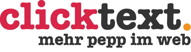 clicktext Logo mit Claim